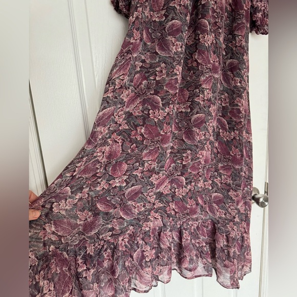 VTG C’est Moi women’s maxi rayon dress floral print Medium made in France - Picture 8 of 10